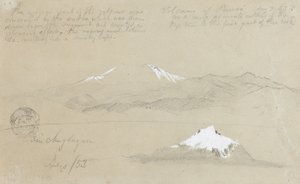 Puresé火山，哥伦比亚和Mt. Sincholagua，厄瓜多尔 作者 弗雷德里克·埃德温·丘奇